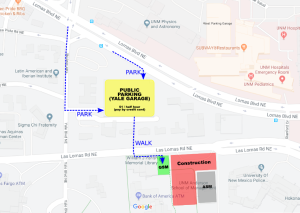 Map of UNM Anderson School of Management